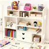 Caixa Organizadora de Mesa com Tema de Amor Transfronteiriço, Utensílios Domésticos Diários, Caixa de Cosméticos, Porta-Organizador de Mesa para Escritório de Estudante