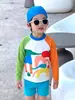 Traje de baño para niños, dos piezas, manga larga, secado rápido, modelo nuevo 2026, para bebé, Dopamina, Vacaciones, Playa