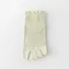 Calcetines de Cinco Dedos para Mujer, Calcetines Cortos, Algodón Puro, Estilo Delgado de Verano, Anti-Olor, Calcetines de Malla Transpirable para Dedos, Color Sólido, Calcetines Bajos con Dedos Separados, Calcetines Invisibles