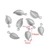 Fábrica de atacado material de aço inoxidável acessórios folhas douradas folhas diy jóias acessórios pingente deixa pingente