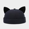 Moda Criativa Orelhas de Gato Simples Quadro de Luz Chapéu de Chão Masculino e Feminino Personalizado Compras na Moda Chapéu de Melão Bonito Chapéu na Moda