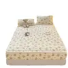 2026 Nuevo Otoño/Invierno Calidez Engrosada Clase A Leche Polar Estampado Acolchado Falda de Cama Juego de Tres Piezas para Hogar Dormitorio Polar