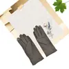 Luvas de Ciclismo Quentes de Lã para Inverno Luvas Sem Lã Luvas para Tela Sensível ao Toque Luvas de Ciclismo Femininas de Três Botões Sem Lã