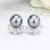 Huayoumei Accesorios de Joyería Pendientes Perla Simple Francés Retro Lujo Ligero Gama Alta Para Mujer Venta al por Mayor