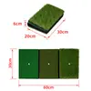 Tapete de Golf Plegable para Golpear Rango de Práctica Multifuncional Antideslizante Base de Goma Tapete para Golpear Tapete de Tres Céspedes para Swing