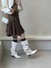 Botas de montar de estilo coreano 2026, nuevas, con punta y hebilla, para mujer, impresionantes y sexys, versión coreana de botas con tacón de plataforma, botas adelgazantes extremadamente atractivas