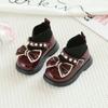Zapatos de bebé de un año, zapatos de princesa de cuero para niña, zapatos de una sola capa para primavera y otoño, zapatos antideslizantes de suela suave para niña