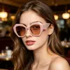 Gafas de sol con montura irregular para mujer, estilo nuevo, de moda europea y americana, para exteriores, montura grande, versátiles, transfronterizas