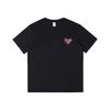 Camiseta Rosa de Algodón Puro para Mujer, Manga Corta Suelta, Estampado de Niña, Amor Durazno, Top Casual Adelgazante de Verano, Vestido para Pareja
