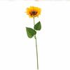 Girasol Flor Artificial Tallo Único Cabeza de Flor Grande Decoración Hogar Sala de Estar Flor Girasol Boda Baile Accesorio Flor Artificial