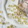 Cuentas Irregulares de Resina Estilo Coreano con Agujeros Rectos para Materiales de Bisutería Hecha a Mano DIY, Accesorios para Collares y Pulseras