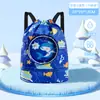 Separación Seco y Húmedo Bolsa de Fitness Hombres y Mujeres Nuevo Estilo Compartimento Independiente para Zapatos Bolsa Deportiva para Natación Yoga Mochila Ligera de Doble Hombro para Exteriores