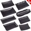 Plato rectangular negro de melamina vajilla japonesa para hot pot plástico esmerilado imitación porcelana plato para platos fríos plato para sushi plato para barbacoa plato plano