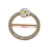 Hebilla de Nudo para Ropa Fija Artefacto Cintura Broche de Perla Metal Perla Hebilla para Prenda Hebilla para Toalla de Seda Aleación Hebilla Decorativa