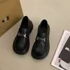 Mocasines de Plataforma para Mujer 2026 Nuevos Zapatos de Otoño para Mujer Sin Cordones Estilo Británico Zapatos Pequeños de Cuero Zapatos Negros Zapatos Individuales JK