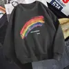 Sudadera para Hombre Primavera y Otoño con Capucha de Moda Ins Holgada Moda Estilo Hong Kong Cuello Redondo Felpa Otoño Pulóver de Pareja Top Chaqueta
