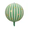 Estilo Coreano Ins Globo de Papel de Aluminio 4D Rayado Estrella 22 pulgadas Fiesta de Cumpleaños de Bebé Niños Performance Decoración de Dibujos Animados Arreglo