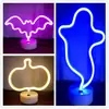 Fabricante Luces de Forma Neón Regalos de Navidad Flamenco Unicornio Arco Iris Luz Nocturna USB Luces de Neón LED Venta al por Mayor