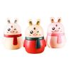 Juerhui-6110 pote de palitos de dente tipo empurrador de coelho de desenho animado porta-palitos semi-automático criativo de desenho animado fofo