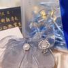 Collar de Plata Esterlina S925 Xiangyun Candado Ping An Ruyi para Mujer Nuevo Estilo Étnico Clásico Chino Oración Moda Calcedonia Blanca