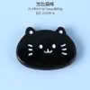 Acessórios DIY de Resina de Gato Preto e Branco e Peixe, Charms para Sapatos, Adesivos para Capa de Celular, Presilhas de Cabelo, Elásticos de Cabelo
