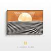 Pintura Decorativa Criativa Simples Abstrata de Nascer do Sol para Pendurar na Entrada Venda por Atacado Pintura Decorativa para Corredor Sala de Estar Pintura para Casa Quarto Sala de Jantar