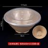 Vajilla Desechable de Cáscara de Arroz Set de Tazones y Palillos Tazones Engrosados, Tazas, Platillos y Cucharas Picnic Catering Banquete de Boda Hogar Juego de Cuatro Piezas Venta al por Mayor
