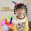 Pinza para el pelo de Monstruo Pequeño de Peluche Adorable Pinza Peluda para el Pelo de Niños Pinza de Pico de Pato Muñeco Feo Pinza de Bola de Pelo Divertida