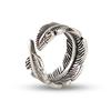 Anillo de Pluma Takahashi Vintage de Moda India para Hombre Anillo de Dedo de Acero Titano Anillo Abierto para Pareja Anillo de Cola para Mujer