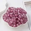 Lindo Coração de Açúcar Dourado Glitter Fino Resina Contas Redondas Contas Soltas Feito à Mão DIY Pulseira Material para Pulseira Acessórios para Miçangas de Joias