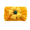 Diadema de flor para bebé de celebridad de internet diadema para el pelo flor europea y americana INS flor gorda diadema de calcetín puerta halógena elástico suave cabeza de bebé