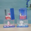 Botella de Deriva de Dibujos Animados Mini Pequeña Rectangular Gota de Aceite Flotante Acrílico Transparente Juguete para Niños Regalo de Cumpleaños