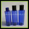Botella de plástico PET de hombro plano de 100 ml botella para emulsión botella para set de viaje botella para disolvente 100 ml botella con tapa Qiqiu