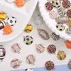 Colgantes de Bola de Pedrería con Goteo de Aceite de Aleación Ecológica Colgantes Hechos a Mano Colgantes de Pelota Deportiva Coloridos de Venta Caliente Transfronteriza