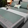 Novedad Esterilla de Ratán Hielo Hierba Mai Esterilla de Seda Hielo Sensación Fresca Dormir Desnudo Plegable Lavable Sombrero de Cama de Verano Juego de Tres Piezas Esterilla