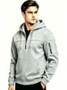 Sudadera para hombre de nueva temporada primavera, otoño e invierno transfronteriza, con capucha, con cremallera, de múltiples bolsillos, sudadera casual deportiva