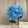 Buquê de Flor Artificial Hortênsia de Galho Único Flor Feita à Mão Flor Artificial de Seda Decoração de Casamento Arranjo Paisagístico