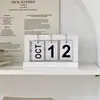 Calendário 2026 Calendário de Virar de Madeira Criativo INS Calendário Perpétuo de Madeira Decoração de Mesa