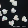 Pulsera Hecha a Mano DIY con Forma de Corazón Iridiscente Plegado Multifacético, Cadena para Teléfono, Accesorios Colgantes para Coche, Popular en Transmisiones en Vivo, Venta al por Mayor