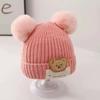 Chapéu de Lã Tricotado Infantil Estilo Desenho Animado de Inverno para Meninos e Meninas, Quente Protetor de Orelhas Fofo para Bebês Manter Recém-Nascidos e Crianças Pequenas do Frio