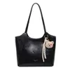 Bolso Bandolera de Principios de Otoño Ropa de Trabajo Bolso Grande para Mujer 2025 Nuevo Retro Bolso Tote Sencillo Versátil Bolso de Hombro de Gran Capacidad