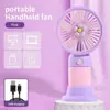 Ventilador Pequeno Portátil, Dobrável Turbo, Para Pendurar no Pescoço, De Mesa, Mini Ventilador Elétrico Portátil, Recarregável por USB, Portátil