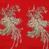 56*28cm Bordado de Gaze Lantejoulas Bordado de Fênix Patch de Tecido Fantasia de Performance Étnica Acessórios DIY Multicolorido Nenhum