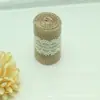 Encaje de encaje de rollo de lino encaje DIY hecho a mano boda Navidad manualidad encaje de rollo de lino cuerda de rollo de lino venta al por mayor