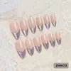 24 PIEZAS Colección de Arte para Uñas Bestseller Transfronterizo Navidad Halloween Flor Uñas Portátiles Ojo de Gato Halloween Piezas de Uñas Portátiles