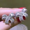 Aretes de Mariposa Estilo Coreano para Mujer, Delicados y Dulces Accesorios de Moda para Niña, Circonita Microincrustada, Estilo de Moda