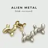 Botones de Metal Anudados de Forma Irregular Chic, Botones Irregulares en Forma de X, Decoración para Abrigos de Piel, Botones para Chaquetas de Traje y Suéteres
