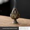 Queimador de Incenso Bule Pipa Transfronteiriço Queimador de Aromaterapia Queimador de Incenso de Liga Queimador de Incenso Disco Xiangyun Aromaterapia Doméstica Interna Lótus