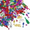 Festa de Véspera de Ano Novo de 2025 Festa Escolar Decoração de Mesa Jogo de Papel PET Estrelas Rasgadas Lantejoulas para Taça de Vinho