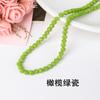 Accesorios de joyería para bricolaje, pulsera hecha a mano con cuentas, 32 cuentas de tierra con superficie cortada, cuentas sueltas de cristal de jade.